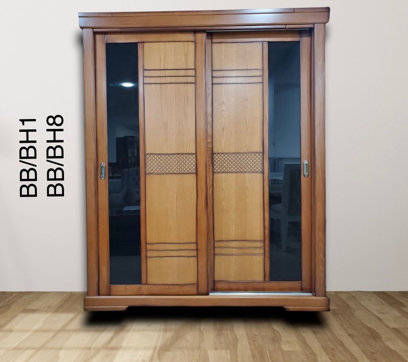 ARMOIRE 2 PORTE 180 HETRE MARRON  HADJ ISMAIL