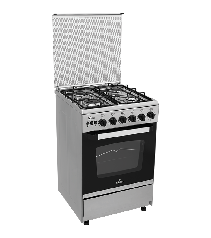 LG Cuisinière à gaz 5 Feux 90 CM, Sécurité totale, Système de chauffage  combiné, Rôtissoire